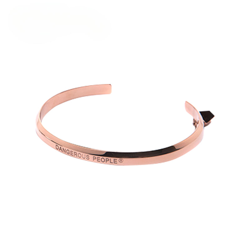 Half-Open Trend Paper Bag Man Glossy Fashion Letter Bracelet