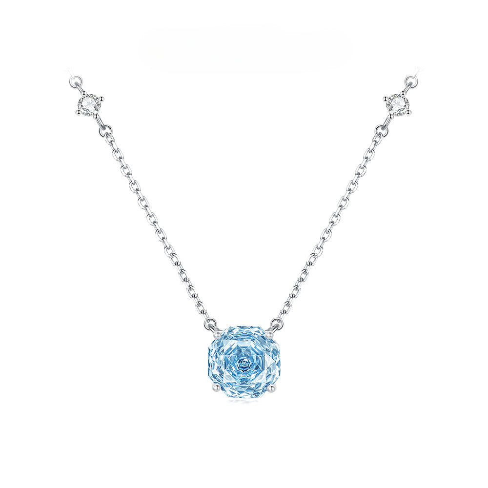 Rosette Nebula S925 Sterling Silver Light Luxury Collarbone Necklace