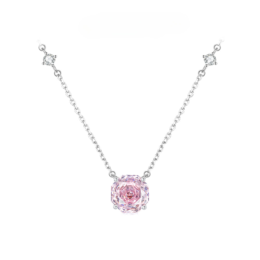 Rosette Nebula S925 Sterling Silver Light Luxury Collarbone Necklace