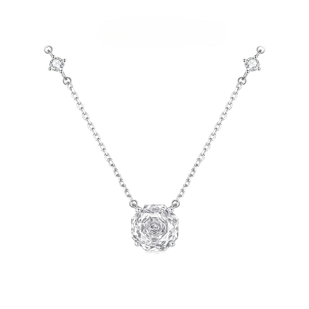 Rosette Nebula S925 Sterling Silver Light Luxury Collarbone Necklace