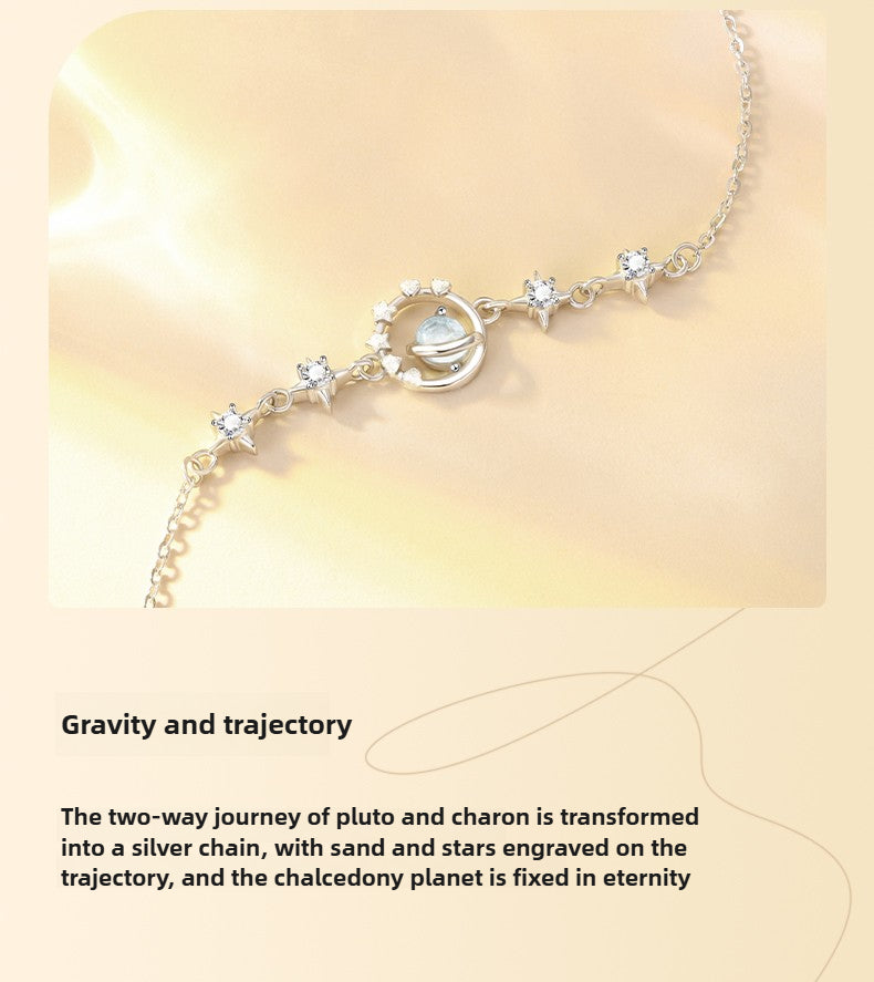 25' New Arrival Pluto Bracelet Sterling Silver for Women Niche Bracelet