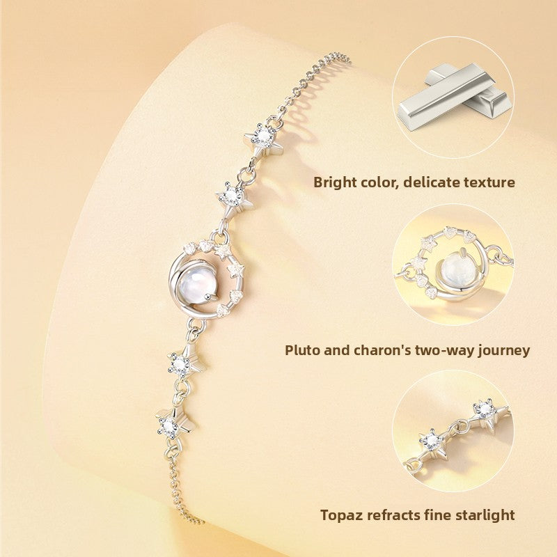 25' New Arrival Pluto Bracelet Sterling Silver for Women Niche Bracelet