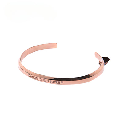 Half-Open Trend Paper Bag Man Glossy Fashion Letter Bracelet