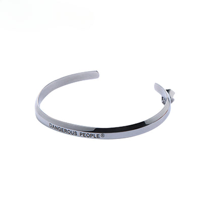Half-Open Trend Paper Bag Man Glossy Fashion Letter Bracelet