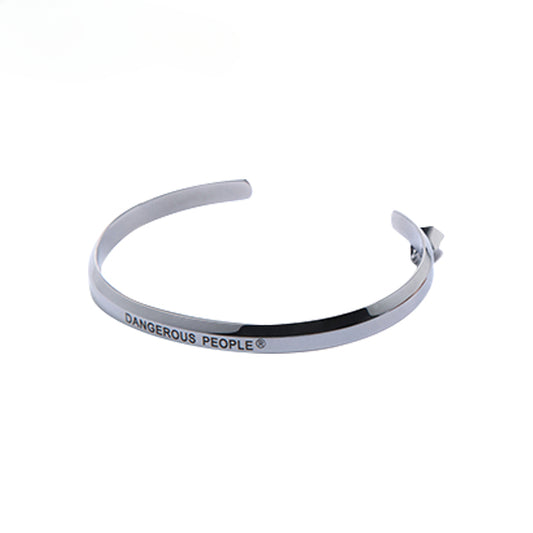 Half-Open Trend Paper Bag Man Glossy Fashion Letter Bracelet