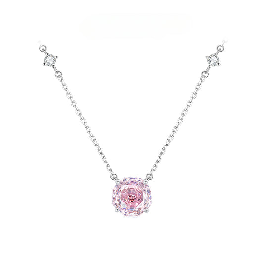 Rosette Nebula S925 Sterling Silver Light Luxury Collarbone Necklace