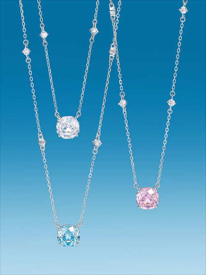 Rosette Nebula S925 Sterling Silver Light Luxury Collarbone Necklace