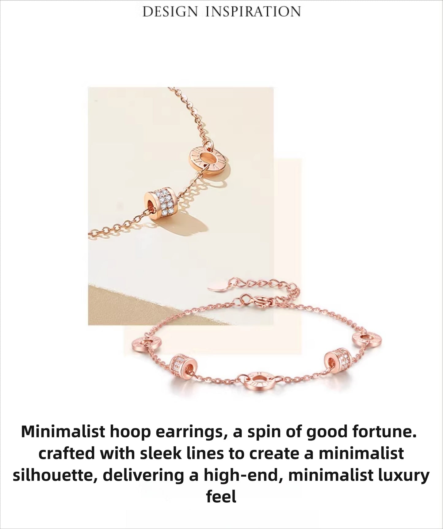 Delicate S925 Silver 'Petite Waist' Pattern Lucky Bead Bracelet