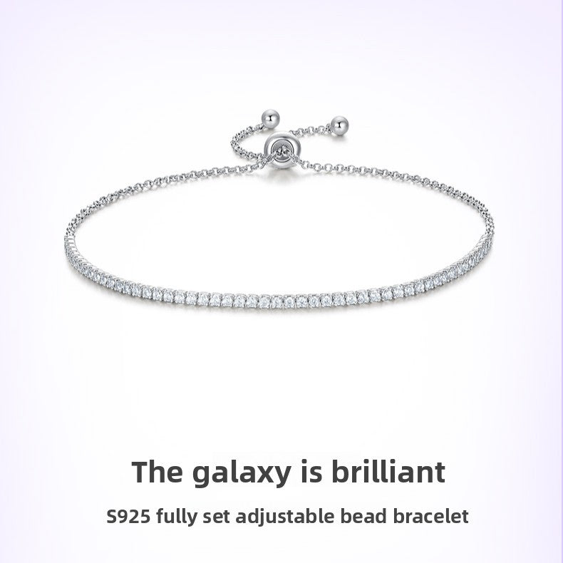 Fashionable Minimalist Sterling Silver Niche Design Bracelet